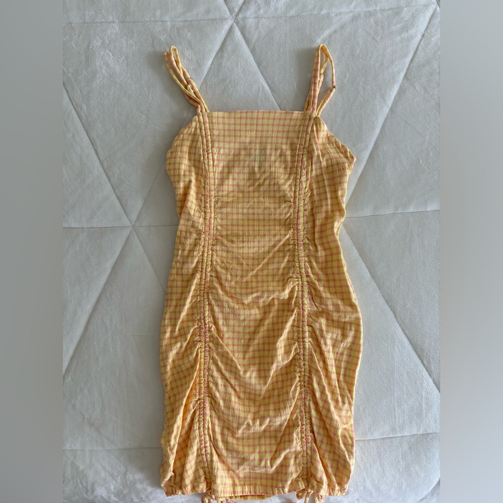 Wild fable Pink/Yellow Plaid Dress size M